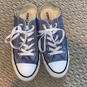 Converse low top blue shoes sneakers